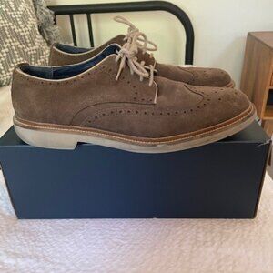 Cole Haan Suede Wingtip - Monroe Wing Oxford - Size 10.5